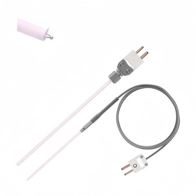 Thermocouple de type B en platine-rhodium avec sonde en alumine, jusqu’à1800°C