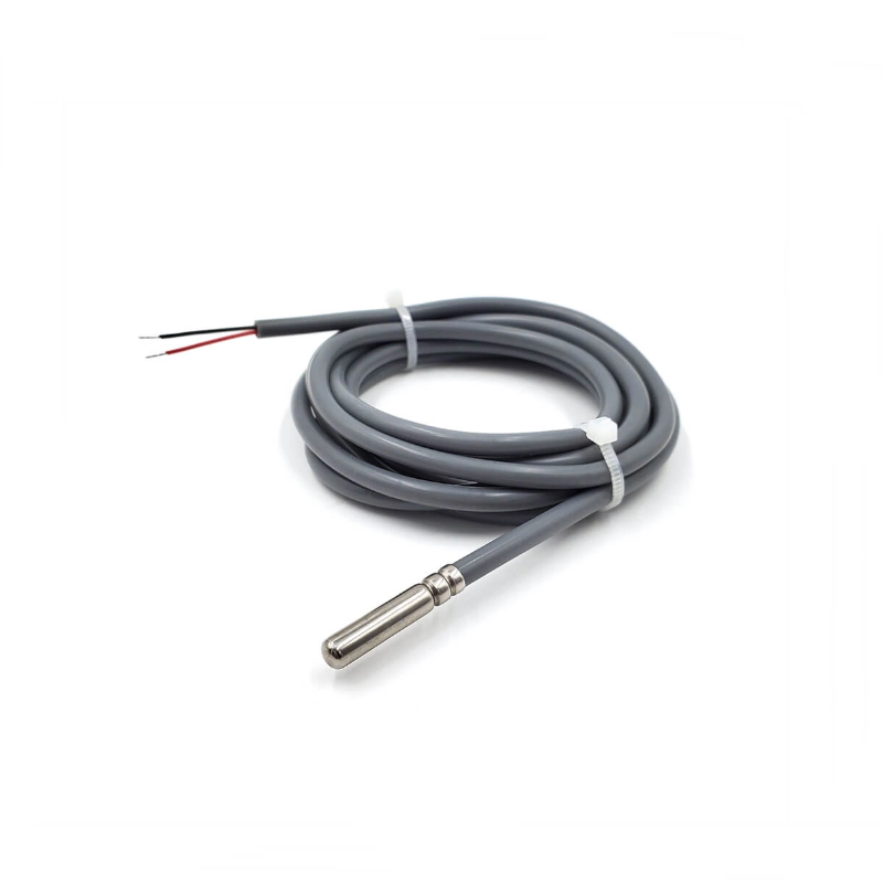 Capteur numérique de température DS18B20 — 2 fils, Étanche, Câble en silicone