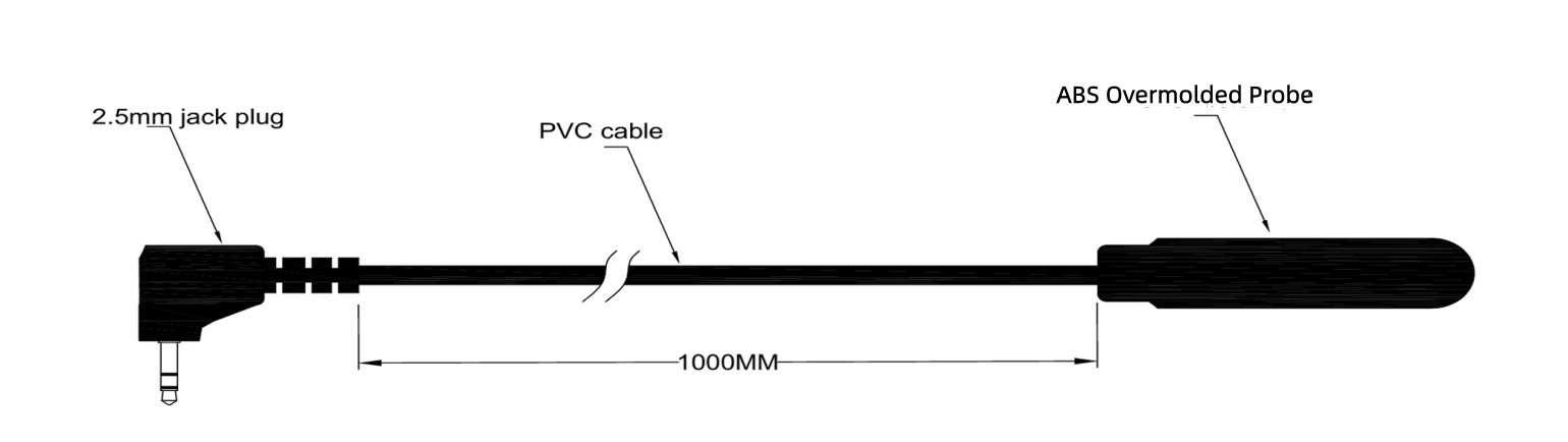 OEM DS18B20 Sonde de température avec surmoulage en ABS