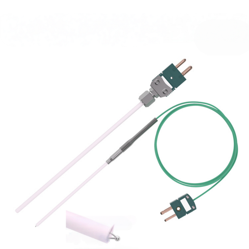 Thermocouple de type R/S en platine-rhodium avec tube de protection en alumine